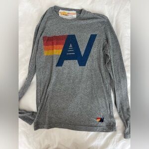 Aviator Nation grey long sleeved shirt